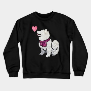 Watercolour Samoyed dog Crewneck Sweatshirt